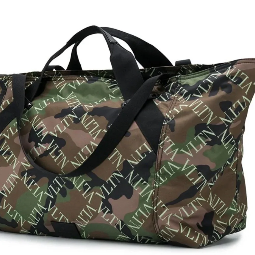 Valentino Garavani VLTN Camouflage-print Holdall Bag